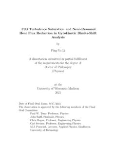 ITG Turbulence Saturation and Near-Resonant Heat Flux Reduction in Gyrokinetic Dimits-Shift Analysis