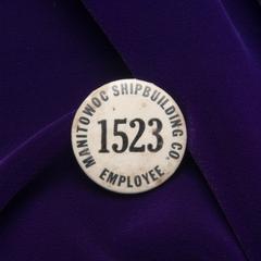 Manitowoc Shipbuilding Company employee button