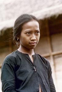 Khmu' girl in the village of Phou Luang Nyai in Houa Khong Province