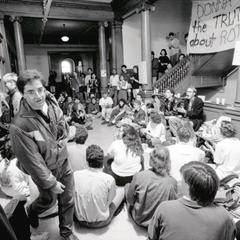 ROTC Sit-In, Donna Shalala's Office, April 1990