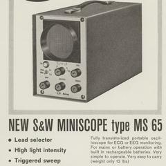 Simonsen & Weel Miniscope MS 65 advertisement