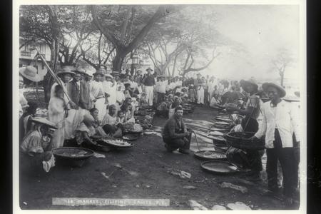 Open air market, Cavite, 1899