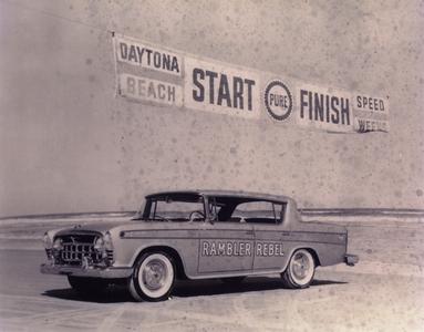 1957 American Motors Corporation Rambler Rebel at Daytona Beach