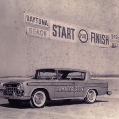 1957 American Motors Corporation Rambler Rebel at Daytona Beach