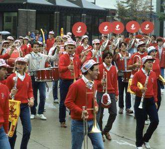 UW Marching Band, 1984 Homecoming Parade
