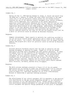 July 11 [and September 12], 1983 DNR comments