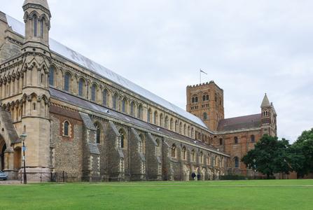 St Albans Cathedral exterior nave south side