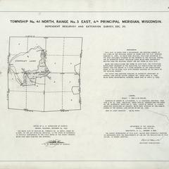 [Public Land Survey System map: Wisconsin Township 41 North, Range 03 East]