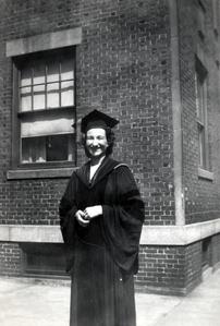 Betty Bamforth, Boston University graduation