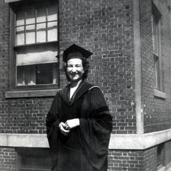 Betty Bamforth, Boston University graduation