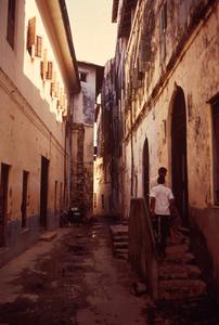 Typical Narrow Street in Zanzibar