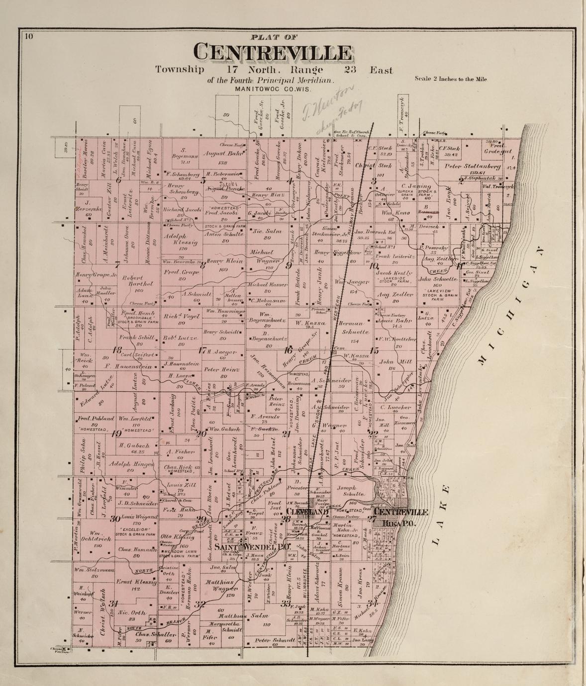 Plat book of Manitowoc and Calumet Counties, Wisconsin Full view UWDC UWMadison Libraries
