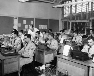 Typing class for servicemen