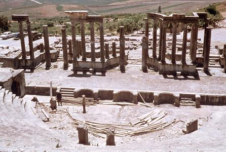 Ruins of Roman Theater at Dougga