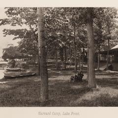 Harvard Camp, lake front