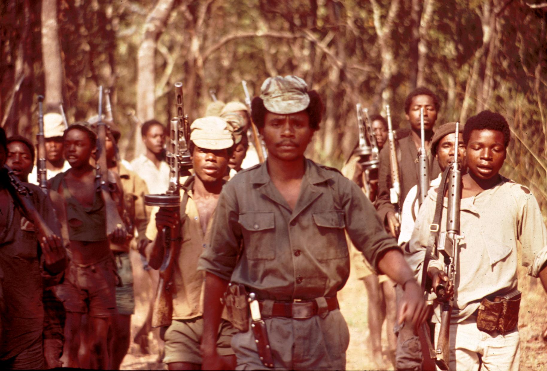 Marching Young Recruits of the Popular Resistance Movement for the Liberation of Angola