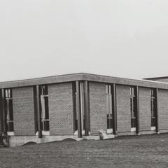 Allen Hall and greenhouse, Janesville, 1969
