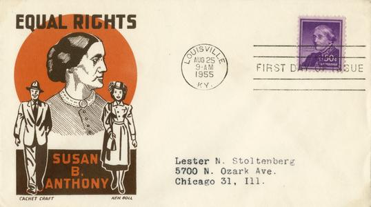 Susan B. Anthony equal rights envelope