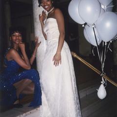 Female students posing at 2000 Ebony Ball