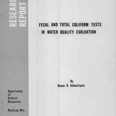 Fecal and total coliform tests in water quality evaluation