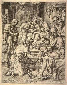 Christ Washing the Disciples' Feet, from the series The Fall and Salvation of Mankind through the Life and Passion of Christ