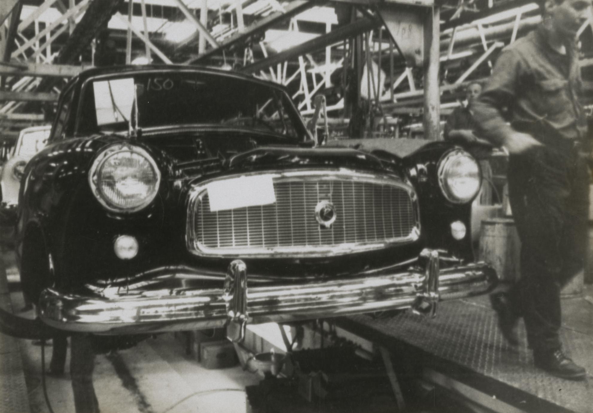 American Motors Corporation Rambler American on the assembly line