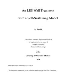 An LES Wall Treatment with a Self-Sustaining Model