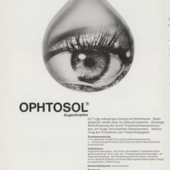 Ophtosol Augentropfen advertisement