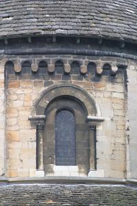 Cambridge Holy Sepulchre clerestory window