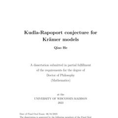 Kudla-Rapoport conjecture for Kramer models