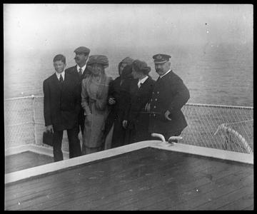 On board the Celtic The Captain and Gooderham family