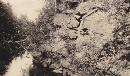 Upper Keweenawan sandstone outcrop