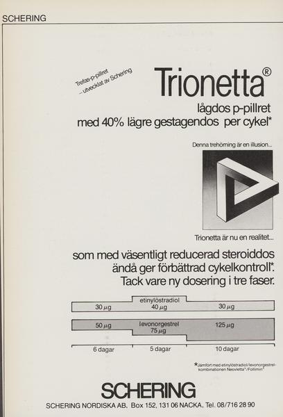 Trionetta advertisement