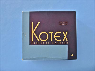 Box of Kotex sanitary napkins