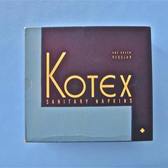 Box of Kotex sanitary napkins