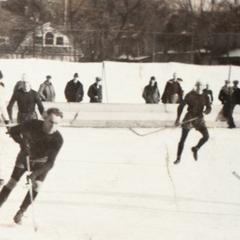 Hockey game on Library Mall