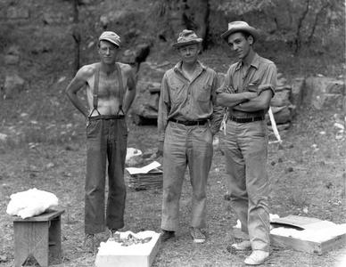 Ward Russell, Alden Miller, and A. Starker Leopold at Rio Gavilan