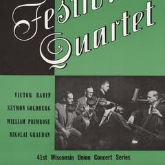 Festival Quartet concert poster
