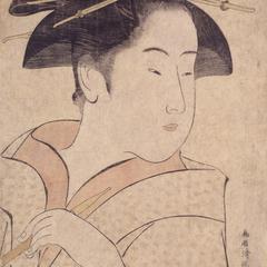 Half-length Portrait of the Waitress Ohisa of the Takashima Tea House