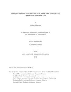 Approximation Algorithms for Network Design and Partitioning Problems