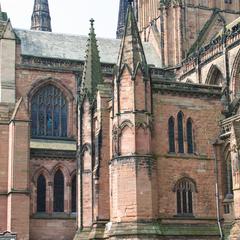 Lichfield Cathedral exterior south transept