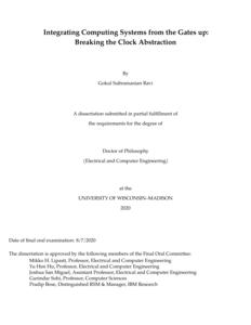 Integrating Computing Systems from the Gates up: Breaking the Clock Abstraction