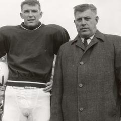 Pat Richter and UW Football coach Milt Bruhn