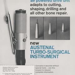 Turbo-Surgical Instrument advertisement