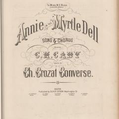 Annie in the myrtle dell