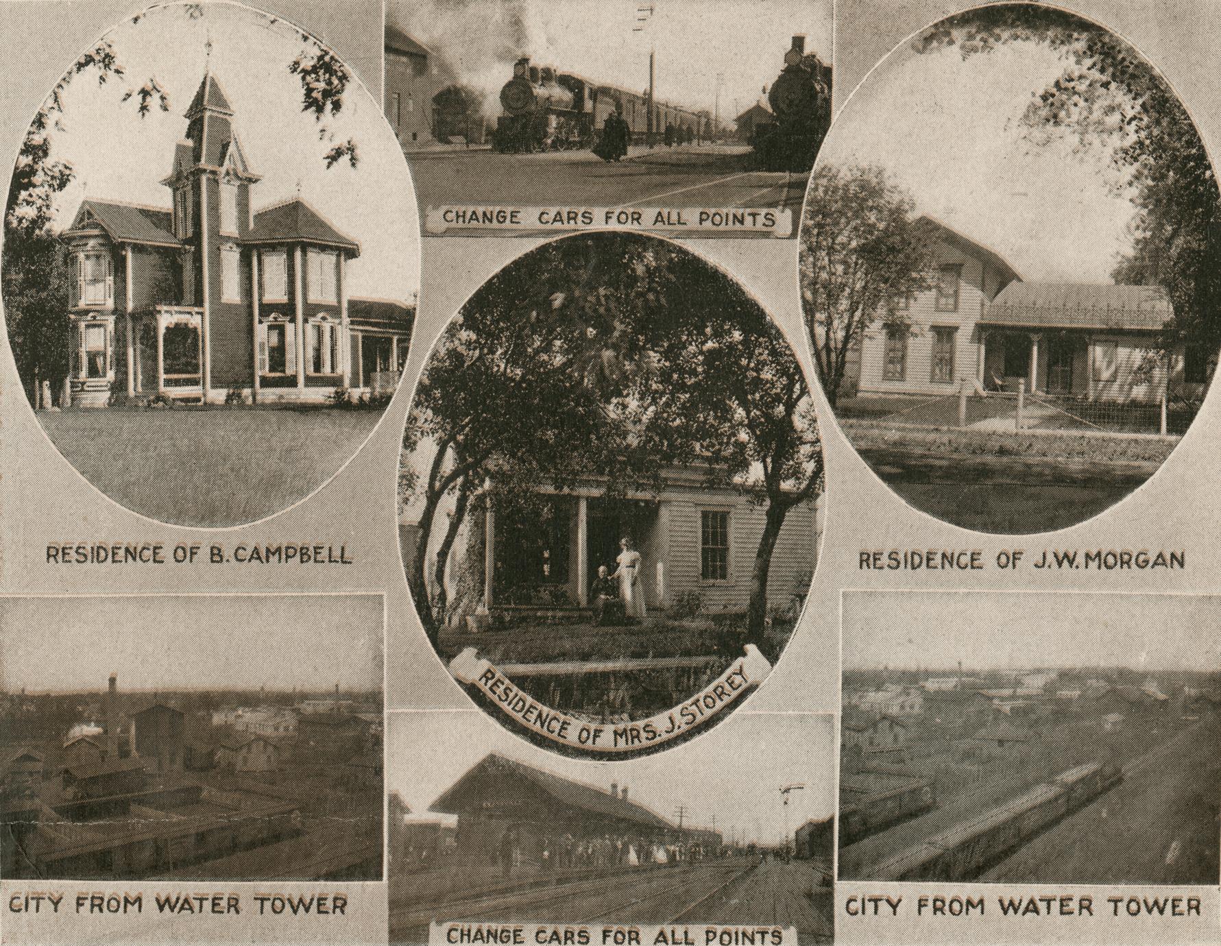 ‎Residential and railroad scenes, Evansville, Wisconsin UWDC UWMadison Libraries