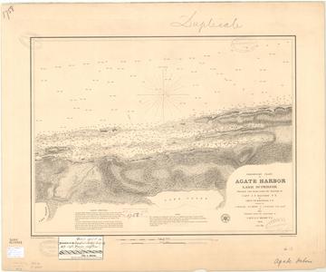 Preliminary chart of Agate Harbor, Lake Superior