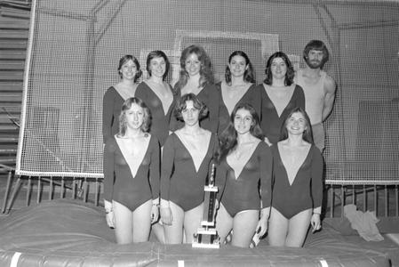 Women's gymnastics team group photo