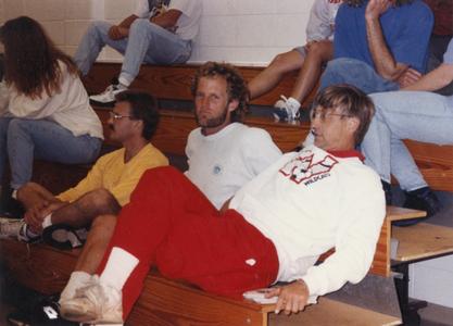 Tom Brigham at alumni volleyball game