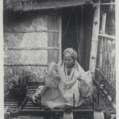 Woman weaving, Ilocos Norte, 1926